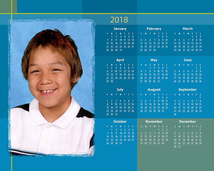 Personalized photo calendar style 3