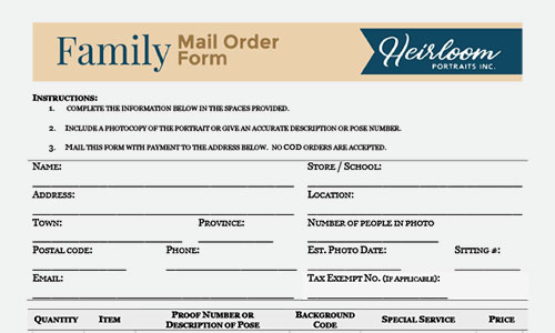 Order form