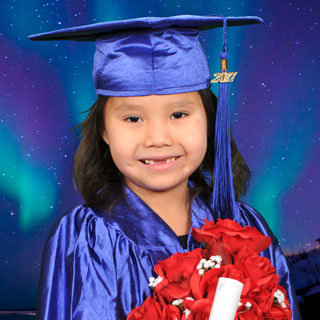Kindergarten Girl Graduate
