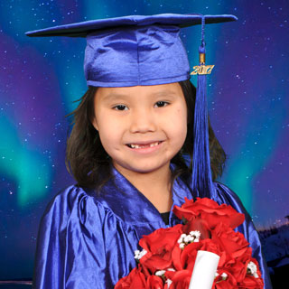 Kindergarten Girl Graduate